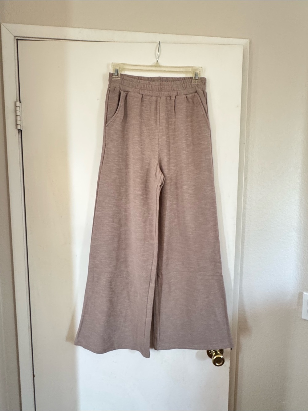 Zenana Relaxed Knit Pants in Ash Mocha